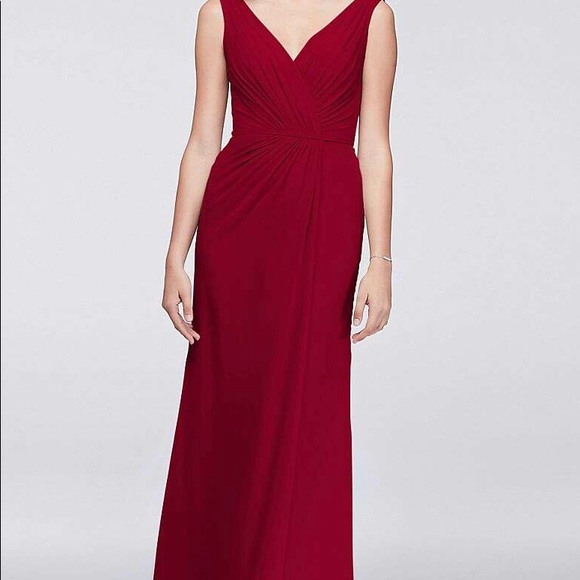 David’s Bridal chiffon marine bridesmaids as 4 - Picture 7 of 8